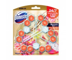 Туалетний блок Domestos Люкс Свіжість жоржини та драконячого фрукту 3х55 г (dm.68583)
