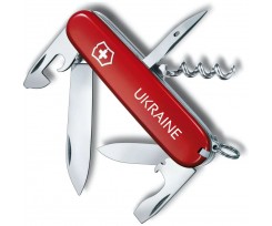 Складаний ніж Victorinox Spartan Ukraine 12 функцій червоний (Vx13603_T0140u)