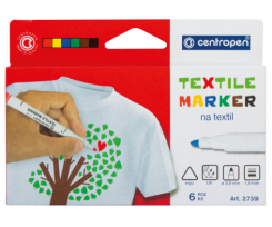 Набір фломастерів Centropen Textile 1.8 мм 6 штук асорті (1110160)