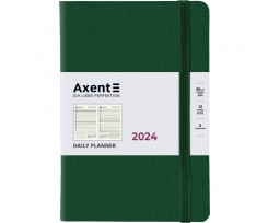 Дневник 2024 Axent Partner Soft Diamond 145х210 мм 184 листа изумрудный (8818-24-55-A)