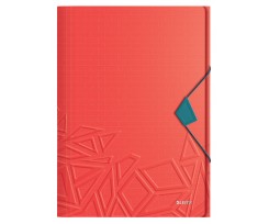 Папка-бокс Leitz UrbanChic на гумці A4 150 аркушів червоний (4649-00-24)
