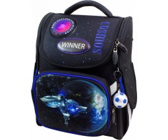 Шкільний ранець Winner Stile 26х14х34 см чорний (2035)