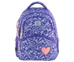 Рюкзак GoPack Education Shiny Heart 39x29.5x12 см 17 л фіолетовий (GO24-175M-4)