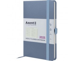 Щотижневик датований 2025 Axent Partner Strong 125x195 мм 192 сторінки сірий (8505-25-62-A)
