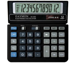 Калькулятор бухгалтерский Daymon 155x153x29 мм 12 разрядный черный (DС 602)