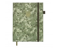 Дневник датированный 2026 Buromax Military A5 336 страниц хаки (BM.21134-59)