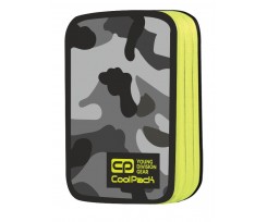 Пенал з наповненням COOLPACK  JUMPER 2 DOUBLE DECKER CAMO YELLOW NEON 19,5х12,5х5см (87285CP)