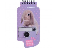 Блокнот на спирали Kite Studio Pets 60х170 мм 50 листов нелинированный (SP22-465)