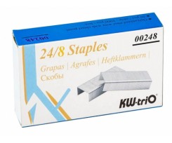 Скоби KW-trio 24 8 1000 штук срібні (248)
