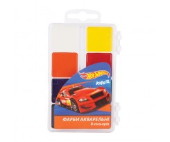 Фарби акварельні Kite Hot Wheels, в пластиковому пеналі, 8 кольорів (hw17-065)