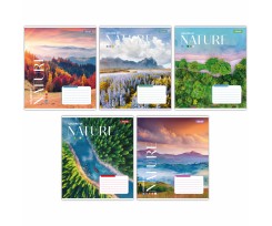 Зошит для записів 1В Colors of nature А5 48 аркушів лінія (767378)