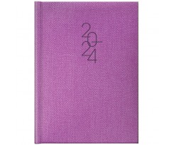 Дневник датированный 2024 Brunnen Tweed А5 336 страниц фиолетовый (73-795 32 664)