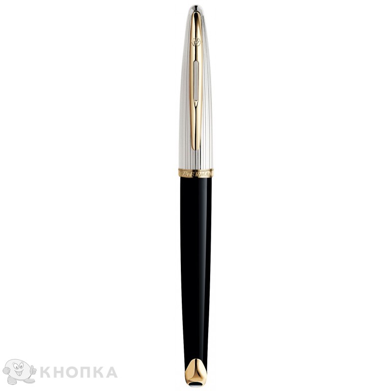 Ручка перова Waterman Carene Deluxe Black silver (11 200) Ручка перова Waterman Carene Deluxe Black silver (11 200)