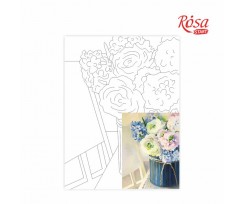 Полотно на картоні з контуром ROSA START Натюрморт №26 30х40 см бавовна акрил (GPA283226)