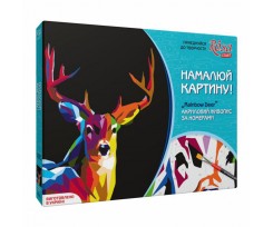 Набір акриловий живопис за номерами ROSA START Rainbow deer (N0001351)