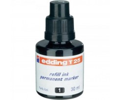 Чорнило для заправки Edding Permanent 30 мл чорне (e-T25/01)