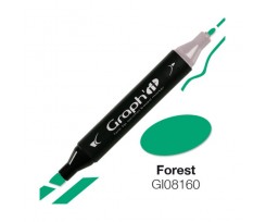 Маркер двосторонній Graph'it Зелений ліс 8160 (GI08160)
