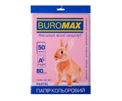 Бумага цветная Buromax Pastel А4 50 листов розовый (BM.2721250-10)