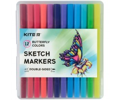 Скетч маркеры Kite Butterfly 12 цветов (K22-044-2)