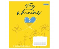 Зошит для записів 1 Вересня Stay with Ukraine А5 48 аркушів клітинка (766438)