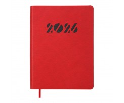 Дневник датированный 2026 Buromax Invisible A5 336 страниц красный (BM.21154-05)