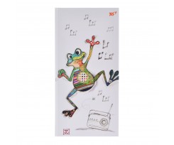 Блокнот YES BugArt. White frog 100х200 мм 64 листа линия (151431)