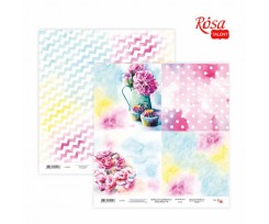 Бумага для скрапбукинга ROSA TALENT Floral Poem 18 двусторонняя 30х30 см 200 г / м2 (5316030)