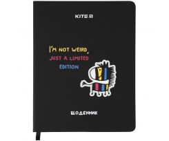 Щоденник шкільний Kite Zebra А5 92 аркуша чорний (K21-264-2)
