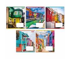 Зошит для записів 1В Life in colors А5 48 аркушів клітинка (767361)