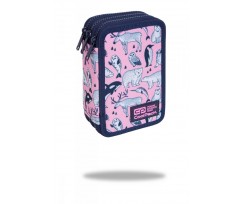 Пенал з наповненням COOLPACK JUMPER 3 TRIPLE DECKER PENCIL CASE PINK OCEAN 19,5х12,5х6,5см (C67174)