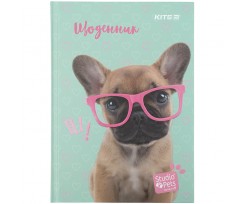 Щоденник шкільний Kite Studio Pets А5 84 аркуша бірюзовий (SP21-262-1)