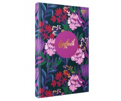 Блокнот для записей YES Flower А4 96 листов клетка сине-фиолетовый (151598)