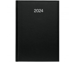Дневник датированный 2024 Brunnen Miradur А5 336 страниц черный (73-795 60 904)