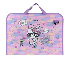 Папка-портфель на молнии Kite Hello Kitty 1 отделение A3+ (HK24-411)