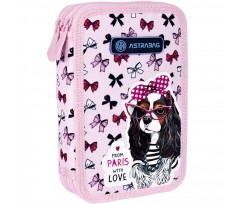 Пенал Astrabag Sweet Dog 20.5x13x4.5 см розовый (5901137159768)