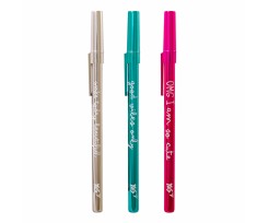 Ручка кулькова Yes Happy pen 0.7 мм синя (411934)
