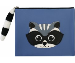 Папка Cool For School Raccoon А5 на блискавці синя (CF32045)