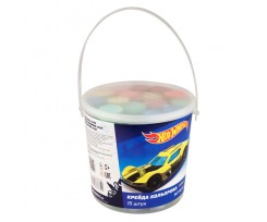 Мел цветной Kite Hot Wheels, 15 штук, в ведерке (HW19-074)