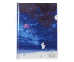 Папка VGR з планкою-затиском А4 пластик синя (Я17625_1613)
