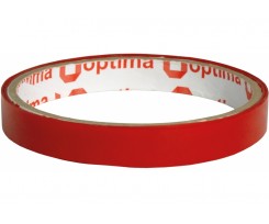 Стрічка клейка Optima двостороння 6 мм х 2 м піноакрил червона (O45346)