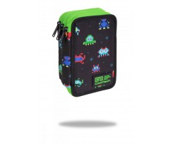Пенал з наповненням COOLPACK JUMPER 3 TRIPLE DECKER PENCIL CASE  PIXELS 19,5х12,5х6,5см (C67233)