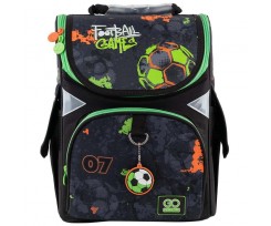 Каркасный рюкзак GoPack Education Football Game 34x26x13 см 11 л черный (GO24-5001S-5)