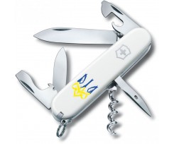 Складаний ніж Victorinox Spartan Ukraine 12 функцій білий (Vx13603.7_T0637u)