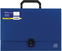Портфель Buromax A4 пластиковий синій (BM.3724-02)