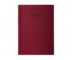 Дневник датированный 2025 Optima Dublin A5 352 страницы красный (O26125-03)
