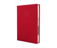 Дневник датированный 2025 Optima Armonia A5 352 страницы красный (O25229-03)