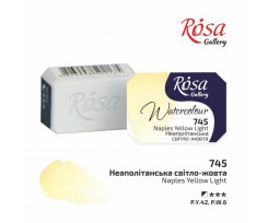 Фарба акварельна ROSA Gallery Неаполітанська світло-жовта 25 мл (343745)