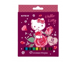 Фломастери Kite 1-2мм, 12 кольорів (HK19-047)