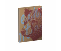 Блокнот Yes Animals В5 80 листов ячейка крафт (151927)