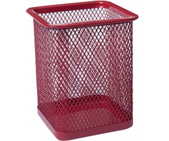 Подставка для ручек Buromax 80х80х97 мм красный (BM.6201-05)